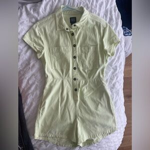 Urban Light Green Jean Romper